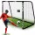 Futballkapu, Neo-Sport NS-472, 300 x 200 x 120 cm, fekete keret, fekete PE háló, fém váz, időjárásálló, keretvédő fedéllel, szerszám nélkül összeszerelhető