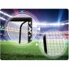 Futballkapu, Neo-Sport NS-472, 300 x 200 x 120 cm, fekete keret, fekete PE háló, fém váz, időjárásálló, keretvédő fedéllel, szerszám nélkül összeszerelhető