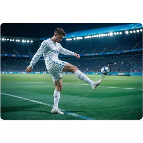 Futballkapu, Neo-Sport NS-472, 300 x 200 x 120 cm, fekete keret, fekete PE háló, fém váz, időjárásálló, keretvédő fedéllel, szerszám nélkül összeszerelhető