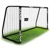 Futballkapu, Neo-Sport NS-472, 300 x 200 x 120 cm, fekete keret, fekete PE háló, fém váz, időjárásálló, keretvédő fedéllel, szerszám nélkül összeszerelhető