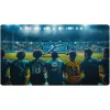 Futballkapu, Neo-Sport NS-472, 300 x 200 x 120 cm, fekete keret, fekete PE háló, fém váz, időjárásálló, keretvédő fedéllel, szerszám nélkül összeszerelhető