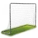Futballkapu, Neo-Sport NS-492, 183 x 122 x 61 cm, fekete keret, fehér PE háló, fém váz, időjárásálló, 4 db rögzítő, könnyű kivitel, szerszám nélkül szerelhető