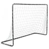Futballkapu, Neo-Sport NS-492, 183 x 122 x 61 cm, fekete keret, fehér PE háló, fém váz, időjárásálló, 4 db rögzítő, könnyű kivitel, szerszám nélkül szerelhető