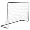 Futballkapu, Neo-Sport NS-492, 183 x 122 x 61 cm, fekete keret, fehér PE háló, fém váz, időjárásálló, 4 db rögzítő, könnyű kivitel, szerszám nélkül szerelhető