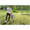 Futballkapu, Neo-Sport NS-492, 183 x 122 x 61 cm, fekete keret, fehér PE háló, fém váz, időjárásálló, 4 db rögzítő, könnyű kivitel, szerszám nélkül szerelhető