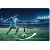 Visszapattanó futball edzőháló, Neo-Sport, 210 x 120 x 35 cm, kétoldalas, 2 az 1-ben, fém váz, fekete PE háló, 4 db rögzítő, beltéri és kültéri