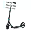 Klasszikus roller, SOKE City, türkiz, összecsukható, 20 cm 88A PU kerekek, ABEC-9 csapágy, kézi és lábfék, állítható magasság, maximum 100 kg