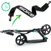Klasszikus roller, SOKE City, türkiz, összecsukható, 20 cm 88A PU kerekek, ABEC-9 csapágy, kézi és lábfék, állítható magasság, maximum 100 kg