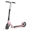 Klasszikus roller, SOKE City, rózsaszín, összecsukható, 20 cm 88A PU kerekek, ABEC-9 csapágy, kézi és lábfék, állítható magasság, maximum 100 kg