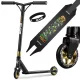 Kaszkadőr roller, SOKE PRO, arany, mintás, 85 cm, 11 cm 88A PU kerekek, ABEC-9 csapágy, HIC kompresszió, Y kormány, max. 100 kg
