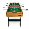 Csocsóasztal, Neo-Sport NS-803, zöld/fa, 120 x 60 x 80 cm, összecsukható, MDF játéktér, 22 játékos, 2 labda, 8 krómozott rúd, csúszásgátló fogantyúk, kézi számláló