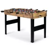 Csocsóasztal, Neo-Sport NS-805, zöld/fa, 115 x 60 x 78 cm, állítható lábak, 22 játékos, 3 labda, 8 krómozott rúd, csúszásgátló fogantyúk, kézi számláló