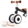 Háromkerekű futóbicikli, Nukido NK-603, fekete, EVA habkerekek 15 cm, állítható ülésmagasság 25-28 cm, kormányfordulás határoló, 12 hónapos kortól (TE760300)