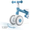 Háromkerekű futóbicikli, Nukido NK-603, kék, EVA habkerekek 15 cm, állítható ülésmagasság 25-28 cm, kormányfordulás határoló, 12 hónapos kortól (TE760303)