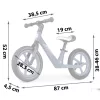 Kétkerekű futóbicikli, Nukido Light Flee, kék, EVA habkerekek 29 cm, tartós nylon váz, állítható ülésmagasság 35-41 cm, puha ülés, gumírozott markolat, szuperkönnyű (TE760421)