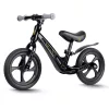Kétkerekű futóbicikli, Ricokids Funnu, fekete, magnézium váz, EVA habkerekek 29 cm, állítható ülésmagasság 35-42 cm, gumírozott markolatok ütközőkkel, könnyű (TE760500)