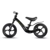 Kétkerekű futóbicikli, Ricokids Funnu, fekete, magnézium váz, EVA habkerekek 29 cm, állítható ülésmagasság 35-42 cm, gumírozott markolatok ütközőkkel, könnyű (TE760500)