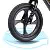 Kétkerekű futóbicikli, Ricokids Funnu, fekete, magnézium váz, EVA habkerekek 29 cm, állítható ülésmagasság 35-42 cm, gumírozott markolatok ütközőkkel, könnyű (TE760500)
