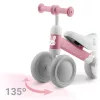 Háromkerekű futóbicikli, Ricokids, rózsaszín, EVA habkerekek 15 cm, acél váz, kormányfordulás határoló, gumírozott markolat, 12 hónapos kortól