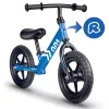 Kétkerekű futóbicikli, Ricokids RK-607, kék, acél váz, EVA habkerekek 29 cm, állítható ülésmagasság 32-42 cm, csúszásmentes markolatok ütközőkkel, könnyű (TE760701)