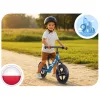 Kétkerekű futóbicikli, Ricokids RK-607, kék, acél váz, EVA habkerekek 29 cm, állítható ülésmagasság 32-42 cm, csúszásmentes markolatok ütközőkkel, könnyű (TE760701)