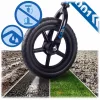 Kétkerekű futóbicikli, Ricokids RK-607, kék, acél váz, EVA habkerekek 29 cm, állítható ülésmagasság 32-42 cm, csúszásmentes markolatok ütközőkkel, könnyű (TE760701)