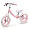 Kétkerekű futóbicikli, Ricokids Fun Adventure, rózsaszín, acél váz, EVA hab kerekek 29 cm, állítható ülésmagasság 32-42 cm, hátsó fék, ultrakönnyű (TE760801)