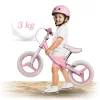Kétkerekű futóbicikli, Ricokids Fun Adventure, rózsaszín, acél váz, EVA hab kerekek 29 cm, állítható ülésmagasság 32-42 cm, hátsó fék, ultrakönnyű (TE760801)