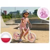 Kétkerekű futóbicikli, Ricokids Fun Adventure, rózsaszín, acél váz, EVA hab kerekek 29 cm, állítható ülésmagasság 32-42 cm, hátsó fék, ultrakönnyű (TE760801)
