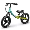 Kétkerekű futóbicikli, Ricokids Fun Adventure, zöld, acél váz, EVA hab kerekek 29 cm, állítható ülésmagasság 32-42 cm, hátsó fék, ultrakönnyű (TE760802)