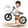 Kétkerekű futóbicikli, Ricokids Fun Adventure, zöld, acél váz, EVA hab kerekek 29 cm, állítható ülésmagasság 32-42 cm, hátsó fék, ultrakönnyű (TE760802)