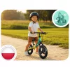 Kétkerekű futóbicikli, Ricokids Fun Adventure, zöld, acél váz, EVA hab kerekek 29 cm, állítható ülésmagasság 32-42 cm, hátsó fék, ultrakönnyű (TE760802)
