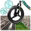 Kétkerekű futóbicikli, Ricokids Fun Adventure, zöld, acél váz, EVA hab kerekek 29 cm, állítható ülésmagasság 32-42 cm, hátsó fék, ultrakönnyű (TE760802)