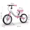 Kétkerekű futóbicikli, Ricokids Fun Adventure, pink, acél váz, EVA hab kerekek 29 cm, állítható ülésmagasság 32-42 cm, hátsó fék, ultrakönnyű (TE760803)