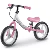 Kétkerekű futóbicikli, Ricokids Fun Adventure, pink, acél váz, EVA hab kerekek 29 cm, állítható ülésmagasság 32-42 cm, hátsó fék, ultrakönnyű (TE760803)