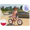 Kétkerekű futóbicikli, Ricokids Fun Adventure, pink, acél váz, EVA hab kerekek 29 cm, állítható ülésmagasság 32-42 cm, hátsó fék, ultrakönnyű (TE760803)