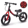Kétkerekű futóbicikli, Ricokids Fun Adventure, fekete, acél váz, EVA hab kerekek 29 cm, állítható ülésmagasság 32-42 cm, hátsó fék, ultrakönnyű (TE760804)