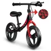 Kétkerekű futóbicikli, Ricokids Fun Adventure, fekete, acél váz, EVA hab kerekek 29 cm, állítható ülésmagasság 32-42 cm, hátsó fék, ultrakönnyű (TE760804)
