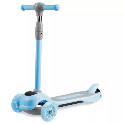 Háromkerekű roller, Ricokids Piko, kék, LED világítás a kerekekben és a fellépőben, állítható magasságú kormány, balanszos irányítás, EN 71, max. 35 kg
