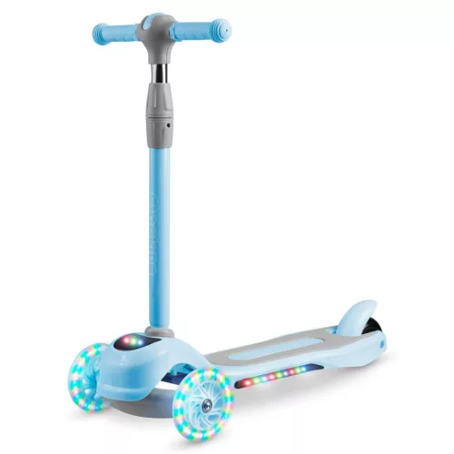 Háromkerekű roller, Ricokids Piko, kék, LED világítás a kerekekben és a fellépőben, állítható magasságú kormány, balanszos irányítás, EN 71, max. 35 kg