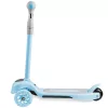 Háromkerekű roller, Ricokids Piko, kék, LED világítás a kerekekben és a fellépőben, állítható magasságú kormány, balanszos irányítás, EN 71, max. 35 kg