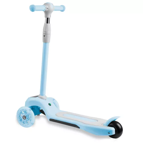 Háromkerekű roller, Ricokids Piko, kék, LED világítás a kerekekben és a fellépőben, állítható magasságú kormány, balanszos irányítás, EN 71, max. 35 kg