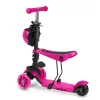 Háromkerekű roller, Ricokids Buggy, rózsaszín, 3 az 1-ben, LED világítás a kerekekben, állítható magasságú kormány és ülés, balanszos irányítás, EN 71, max. 30 kg