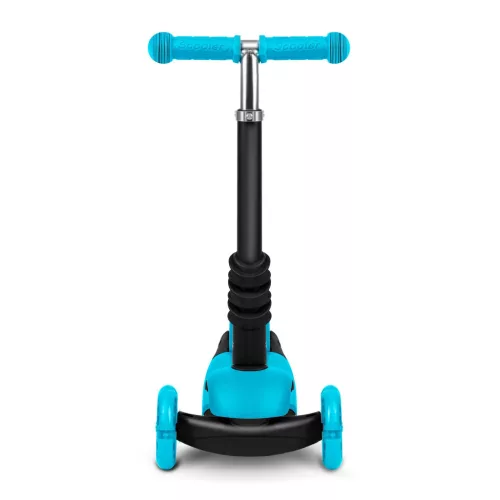 Háromkerekű roller, Ricokids Buggy, türkiz, 3 az 1-ben, LED világítás a kerekekben, állítható magasságú kormány és ülés, balanszos irányítás, EN 71, max. 30 kg