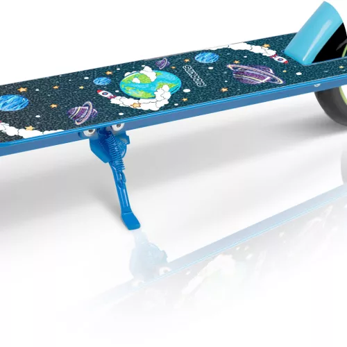 Gyerek roller, Ricokids Kodi, kék, 14,5 cm PU kerekek, összecsukható, állítható kormány, kézifék és lábfék, ABEC-7 csapágy, 3–8 éveseknek, max. 50 kg