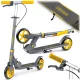 Gyerek roller, Ricokids Kodi, narancssárga, 14,5 cm PU kerekek, összecsukható, állítható kormány, kézifék és lábfék, ABEC-7 csapágy, 3–8 éveseknek, max. 50 kg