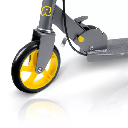 Gyerek roller, Ricokids Kodi, narancssárga, 14,5 cm PU kerekek, összecsukható, állítható kormány, kézifék és lábfék, ABEC-7 csapágy, 3–8 éveseknek, max. 50 kg