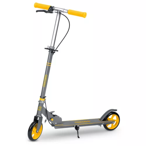 Gyerek roller, Ricokids Kodi, narancssárga, 14,5 cm PU kerekek, összecsukható, állítható kormány, kézifék és lábfék, ABEC-7 csapágy, 3–8 éveseknek, max. 50 kg
