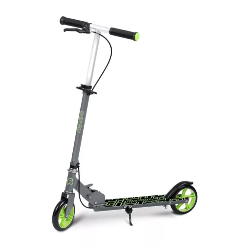 Gyerek roller, Ricokids Kodi, zöld, 14,5 cm PU kerekek, összecsukható, állítható kormány, kézifék és lábfék, ABEC-7 csapágy, 3–8 éveseknek, max. 50 kg