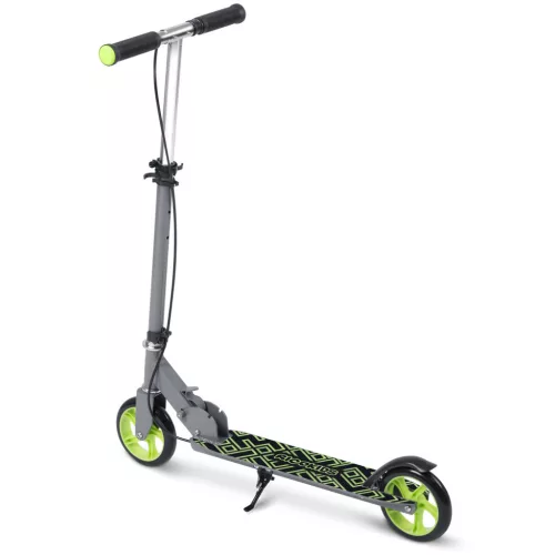 Gyerek roller, Ricokids Kodi, zöld, 14,5 cm PU kerekek, összecsukható, állítható kormány, kézifék és lábfék, ABEC-7 csapágy, 3–8 éveseknek, max. 50 kg